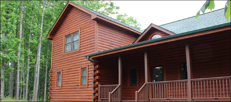 Log Home Staining in Blanch,  North Carolina